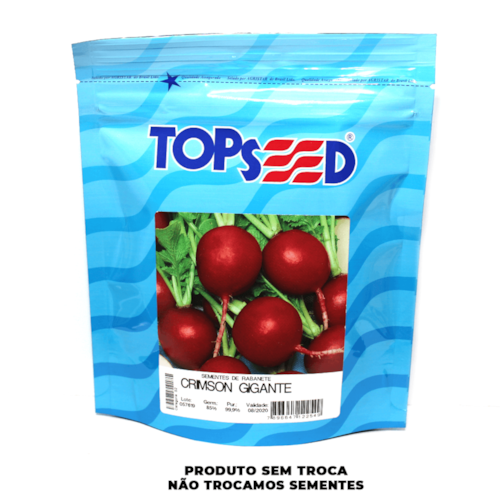 Semente de Rabanete Crimson Gigante Topseed 