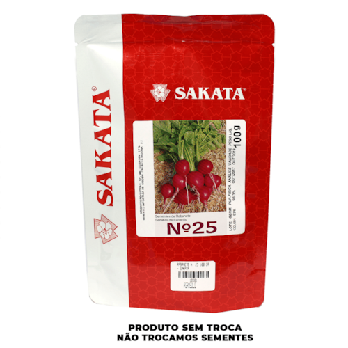 Semente de Rabanete Nº 25 Sakata 100g 