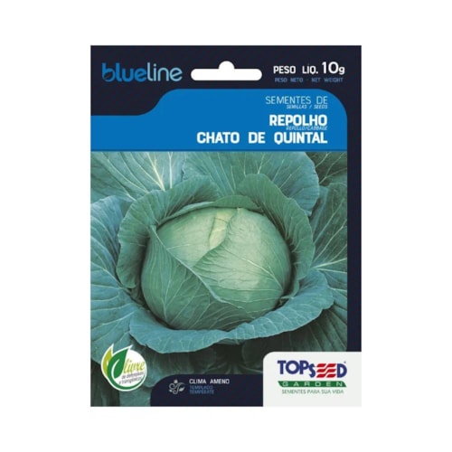 Semente de Repolho Chato de Quintal Topseed 10g 