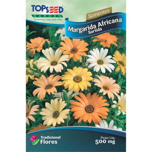 Semente Margarida Africana Sortida Topseed 400mg  - imagem adicional