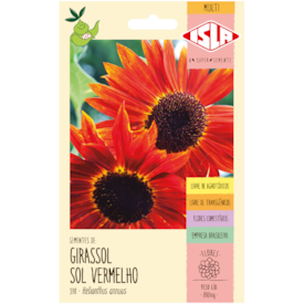 Semente Multi Girassol Sol Vermelho 10g - Isla Sementes ref 398