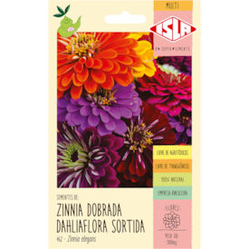 Semente Multi Zinin Dobrada Dahliaflora 10g - Isla Sementes ref 462