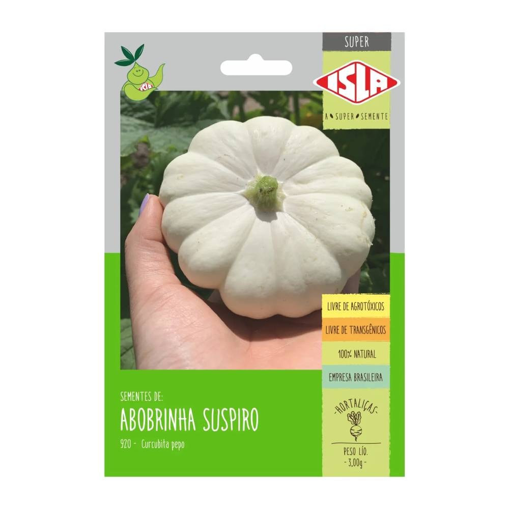 Sementes de Abobrinha Suspiro Isla Super 3g