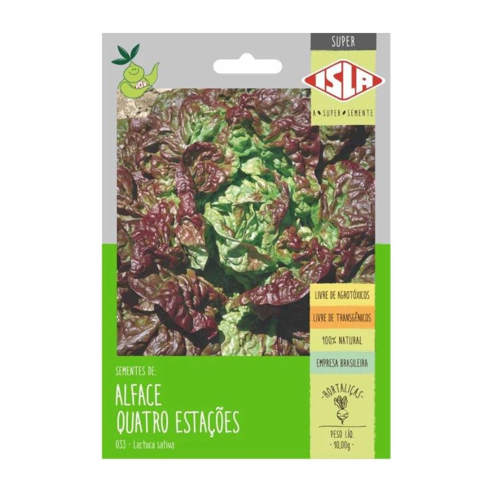 Sementes de Alface Quatro Estações Isla Super 10g