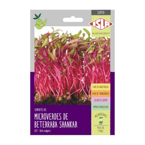 Sementes de Microverdes de Beterraba Shankar Isla Super 9g 
