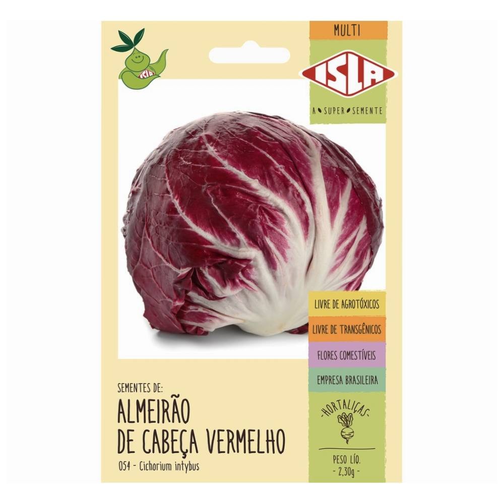 Sementes Isla Multi de Almeirão Cabeça Vermelha 2,30g