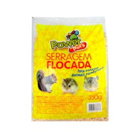 Serragem Flocada Power Pets para Roedores 350g