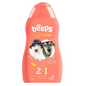 Shampoo Beeps Estopinha Tutti - Fruti 2X1 Pet Society para Cães e Gatos 500ml