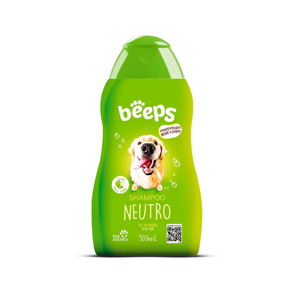 Shampoo Beeps Neutro Pet Society 500ml