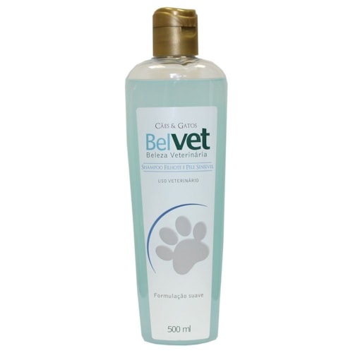 Shampoo Belvet para Cães e Gatos Pele Sensível e Filhotes 500 ml - imagem adicional