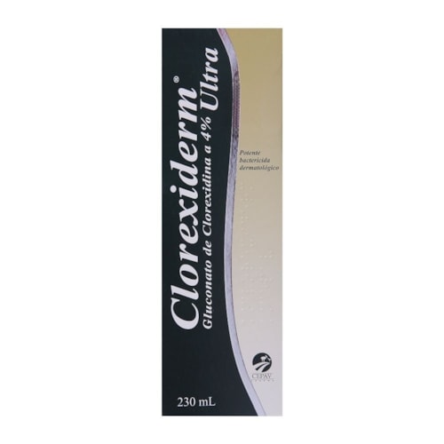 Shampoo Clorexiderm 4% Cepav para Cães e Gatos 230mL