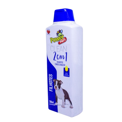Shampoo e Condicionador 2 em 1 Filhotes Power Pets 700ml