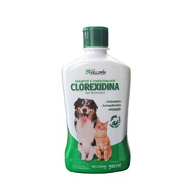 Shampoo e Condicionador Clorexidina 5x1 para Cães e Gatos Kelldrin 500ml