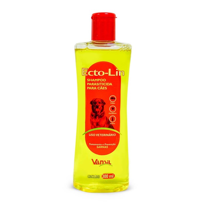 Shampoo Ecto-Lin Inseticida Vansil 300ml 