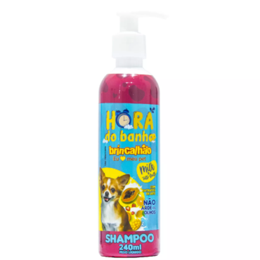 Shampoo Hora do Banho para Cães Milk/Tutti 240ml Brincalhão Pet