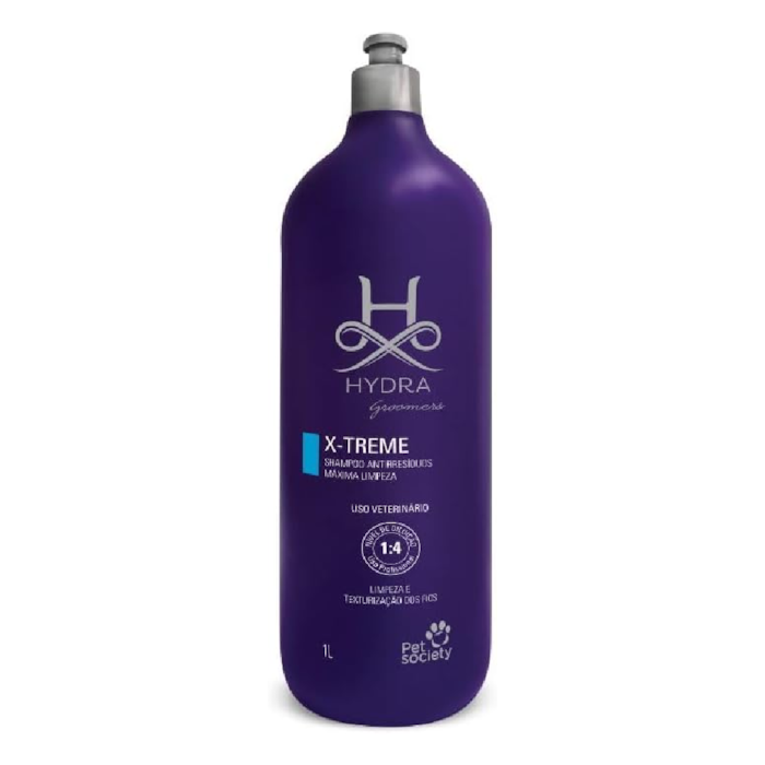 Shampoo Hydra Groomes X-Treme Antirresíduos 1L - Pet Society