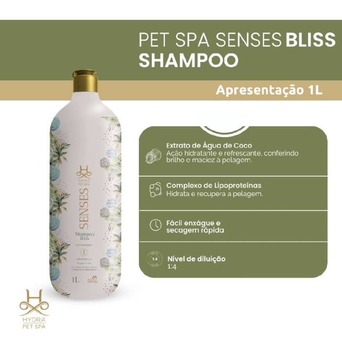 Shampoo Hydra Pet Spa Senses Bliss 1L - Main Image