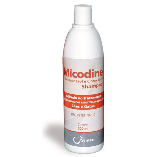 Shampoo Micodine Syntec para Cães e Gatos 500 ml