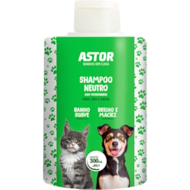 Shampoo Neutro Astor Banho em Casa 300ml - Mundo Animal