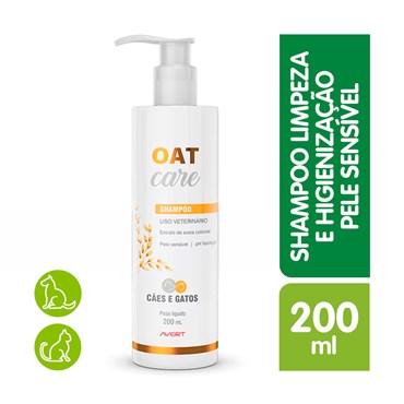 Shampoo Oat Care Avert para Cães e Gatos 200ml