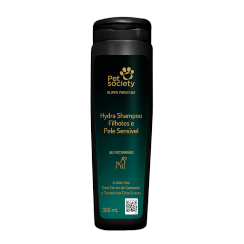 Shampoo para Cães Filhotes Pele Sensível Premium 300ml Pet Society