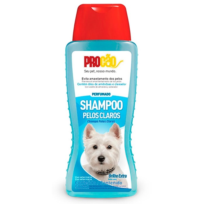 Shampoo Procão para Cães e Gatos Pelos Claros 500ml
