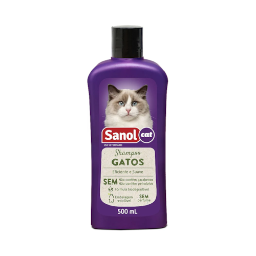 Shampoo Sanol Cat para Gatos 500ml