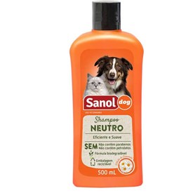 Shampoo Sanol Neutro para Cães e Gatos 500ml