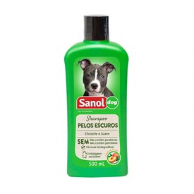 Shampoo Sanol Para Cães de Pelos Escuros 500ml