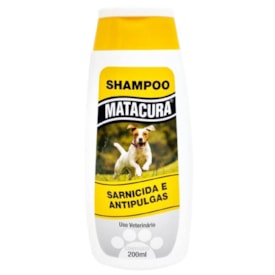 Shampoo Sarnicida e Antipulgas Matacura para Cães 200ml