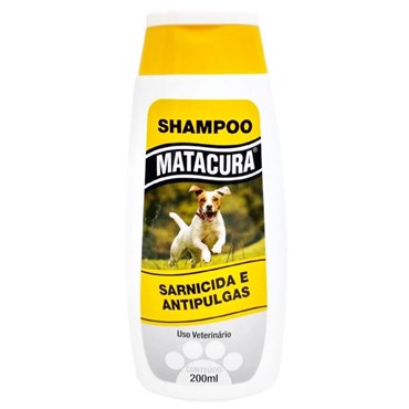 Shampoo Sarnicida e Antipulgas Matacura para Cães 200ml