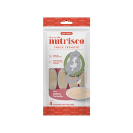 Snack Cremoso Nutrisco para Gatos Sabor Atum e Camarão 56g