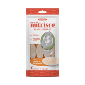 Snack Cremoso Nutrisco para Gatos Sabor Frango e Carangueijo 56g