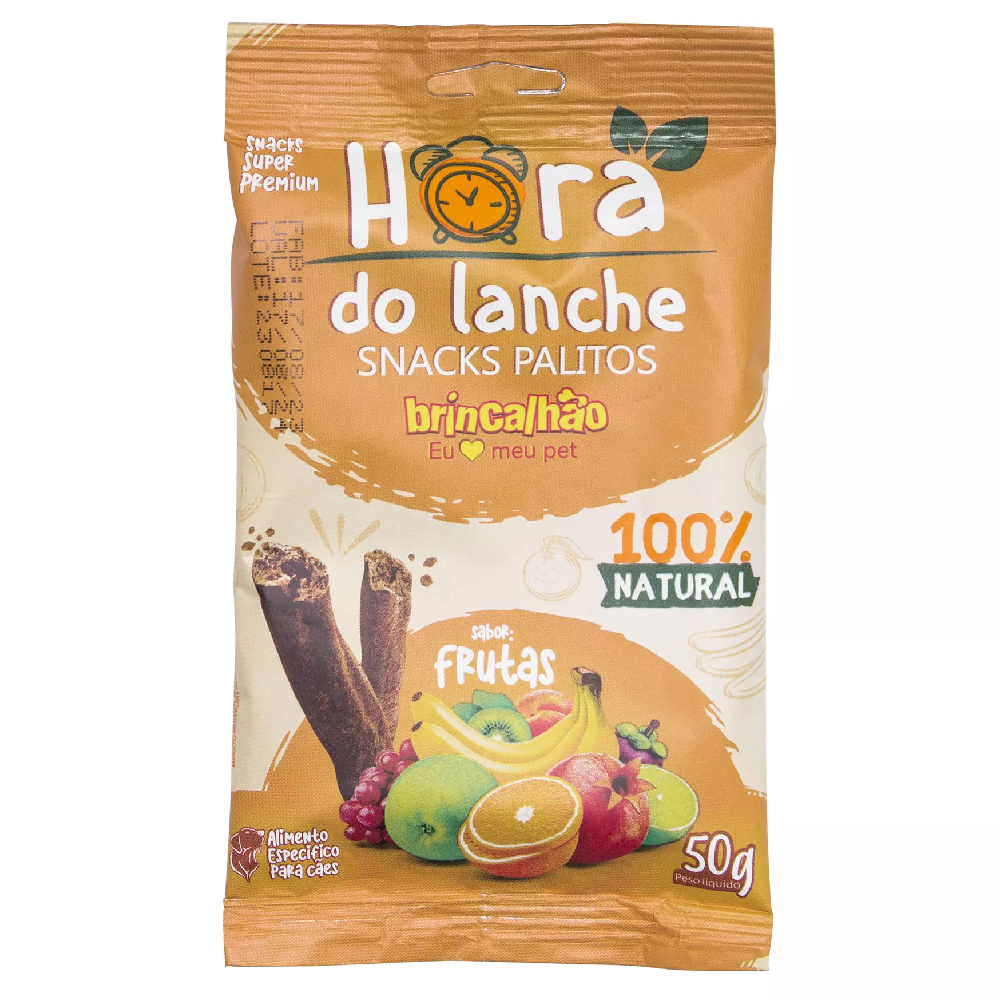 Snack Palito Hora do Lanche Sabor Frutas Vermelhas 50g Brincalhão Pet