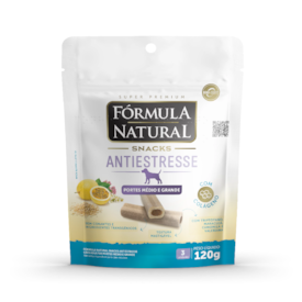 Snacks Antiestresse Fórmula Natural Cães Adultos Portes Médio e Grande 120g