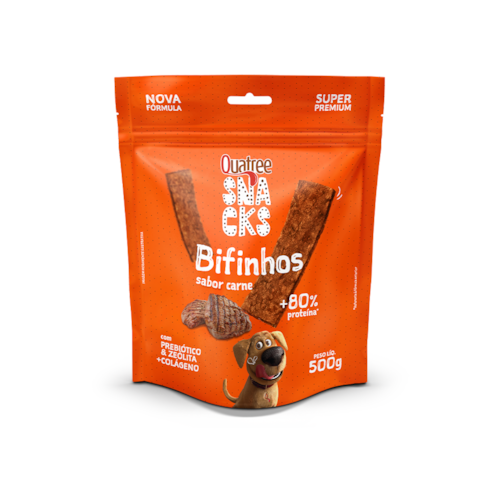 Snacks Bifinho Quatree Sabor Carne 500g