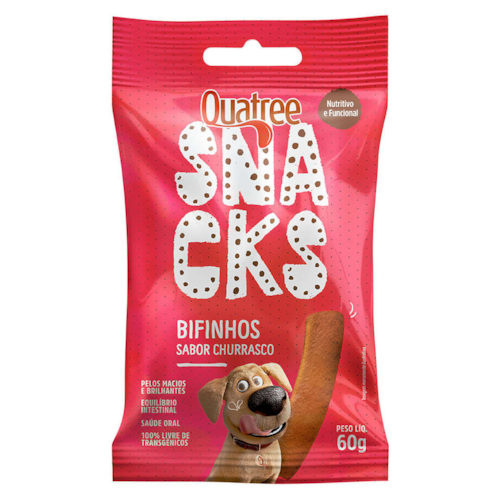 Snacks Bifinho Quatree Sabor Churrasco 60g
