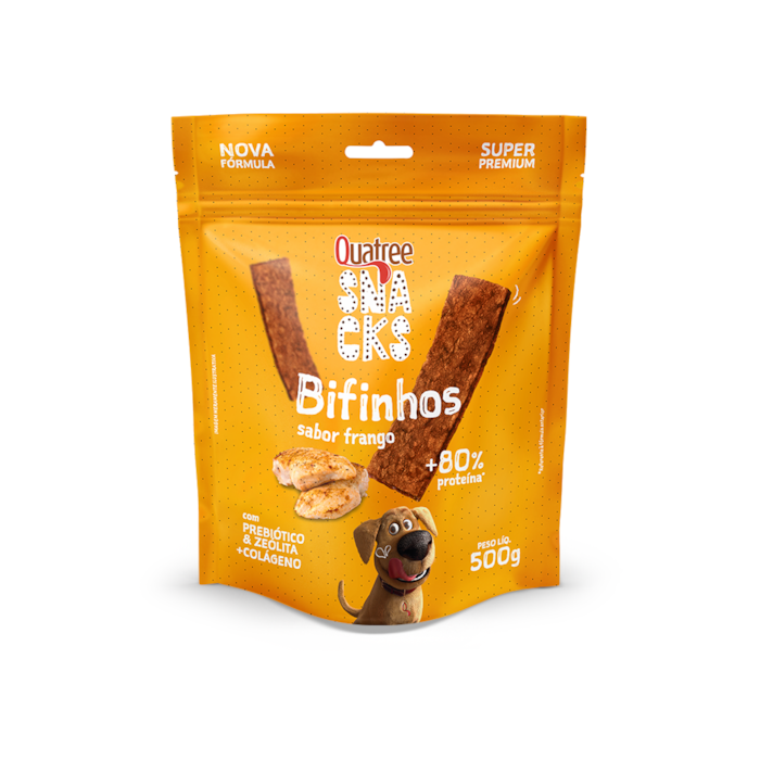 Snacks Bifinho Quatree Sabor Frango 500g