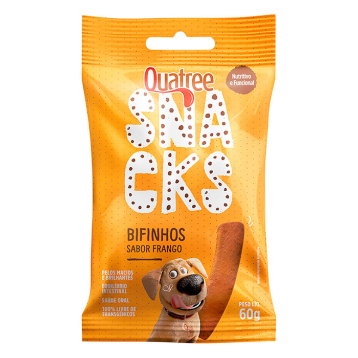 Snacks Bifinho Quatree Sabor Frango 60g