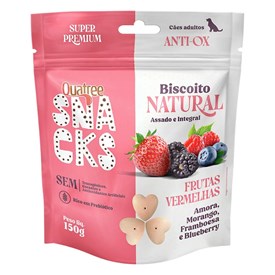 Snacks Biscoito Quatree Natural Frutas Vermelhas 150g