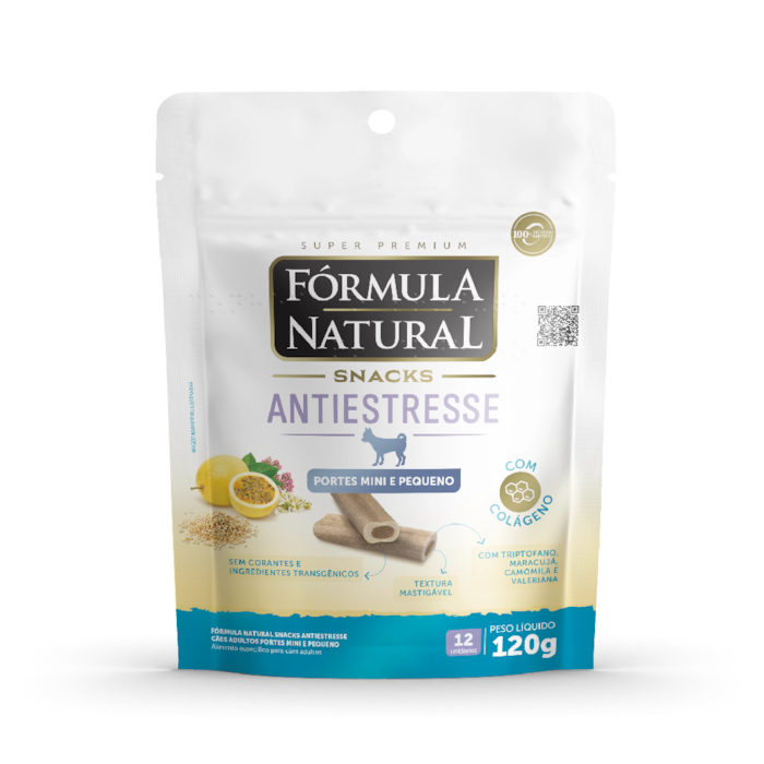 Snacks Fórmula Natural Anti-Estresse para Cães de Porte Pequeno 120g