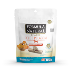 Snacks Fórmula Natural Pele e Pelagem para Cães de Porte Médio e Grande 120g