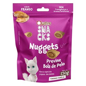 Snacks Nuggets Quatree Cat Bola de Pelo Frango 150g
