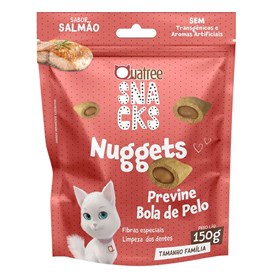 Snacks Nuggets Quatree Cat Bola de Pelo Salmão 150g