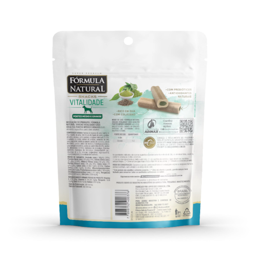 Snacks Vitalidade Fórmula Natural Cães Adultos Portes Médio e Grande 120g - imagem adicional