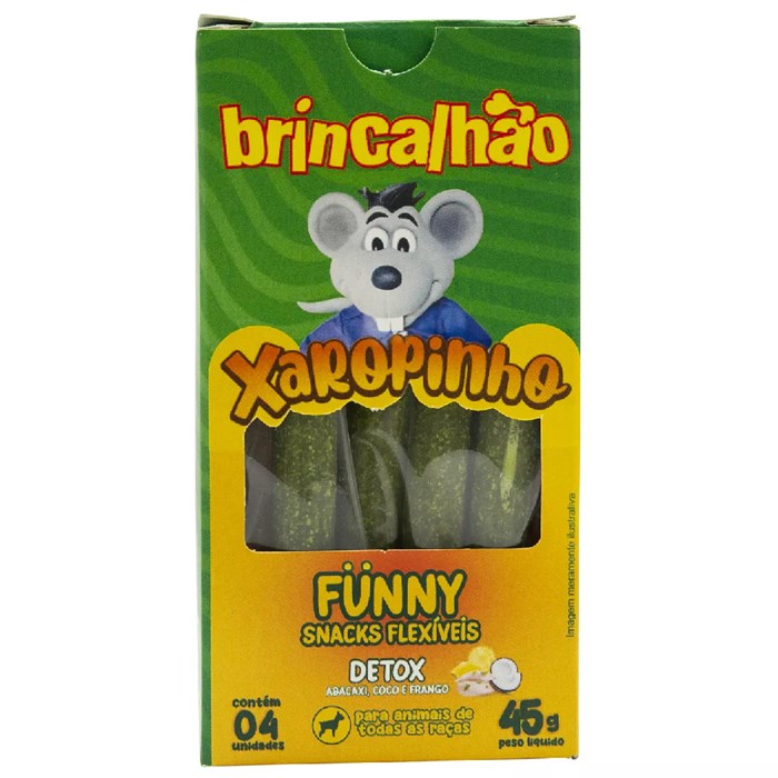 Snacks Xaropinho Funny Detox 45g Brincalhão Pet