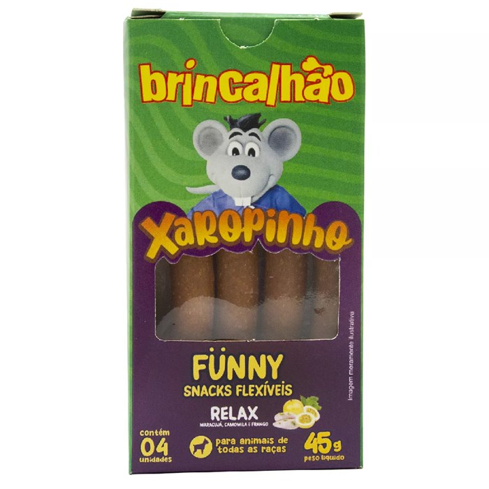 Snacks Xaropinho Funny Relax 45g Brincalhão Pet