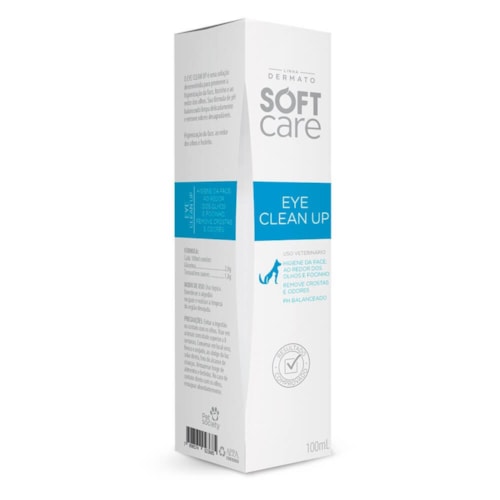 Solução de Limpeza Soft Care Eye Clean Up para Cães e Gatos 100ml 
