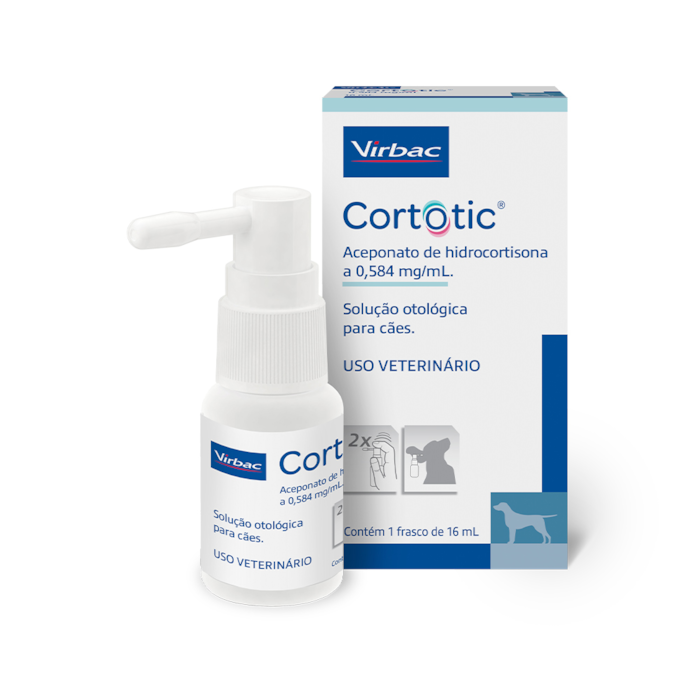 Solução Otológica Cortotic 16ml para Cães - Virbac