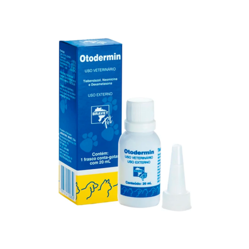 Solução Otológica Otodermin para Cães e Gatos 20ml